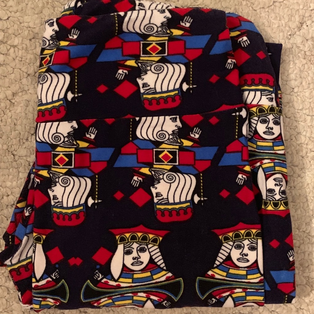 LuLaRoe ‘Deck of Cards’ Leggings, one Size